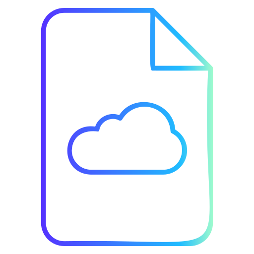 archivo en la nube icono gratis