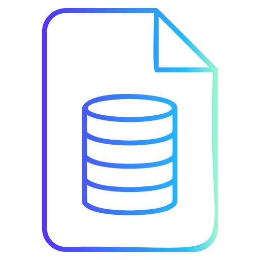 archivo de base de datos icono gratis