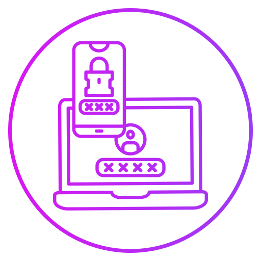autenticación de dos factores icono gratis