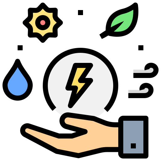 energía renovable icono gratis