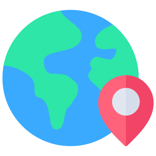 World - Free maps and location icons