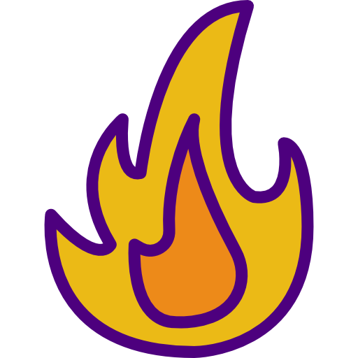 Fire prettycons Lineal Color icon