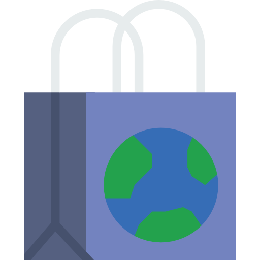 bolsa reciclada icono gratis