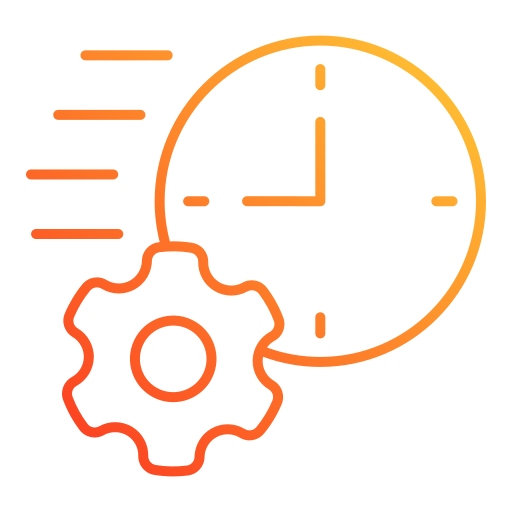 eficiencia de tiempo icono gratis