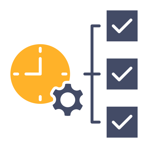 gestión del tiempo icono gratis