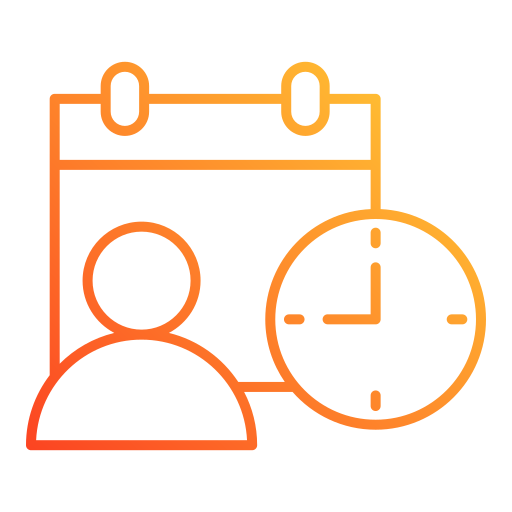 gestión del tiempo icono gratis