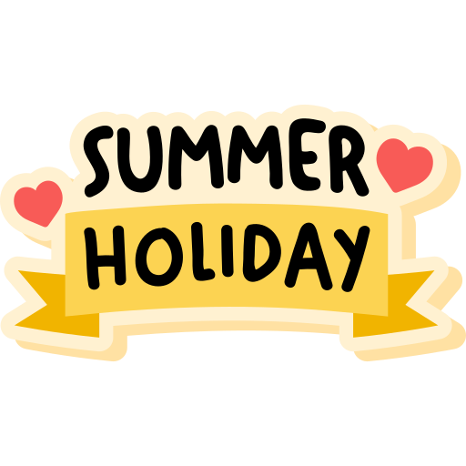 Summer time Stickers - Free holidays Stickers