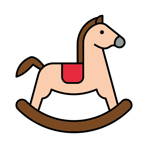 caballo mecedora icono gratis