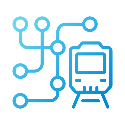 mapa del metro icono gratis