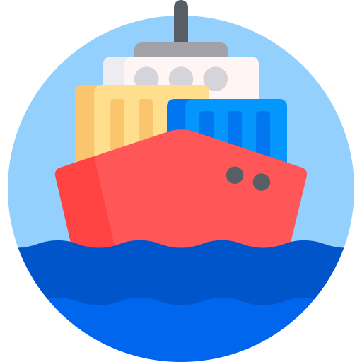 barco de carga icono gratis