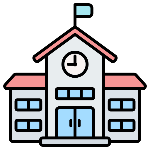 School Generic color lineal-color icon