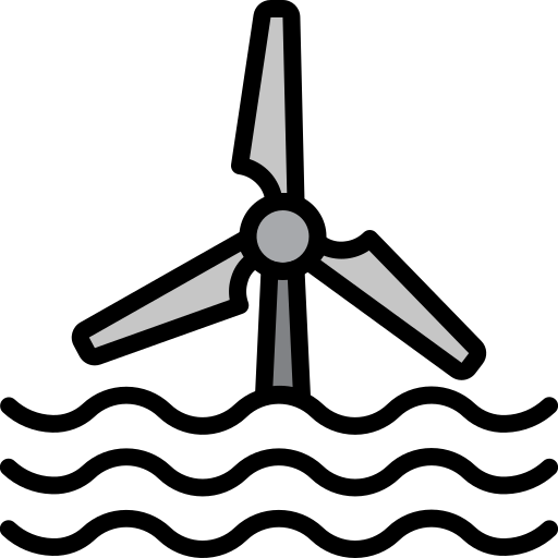 energía del agua icono gratis