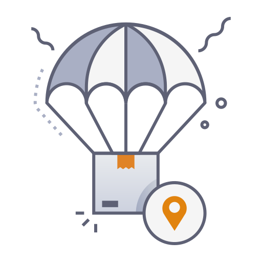 Parachute free icon