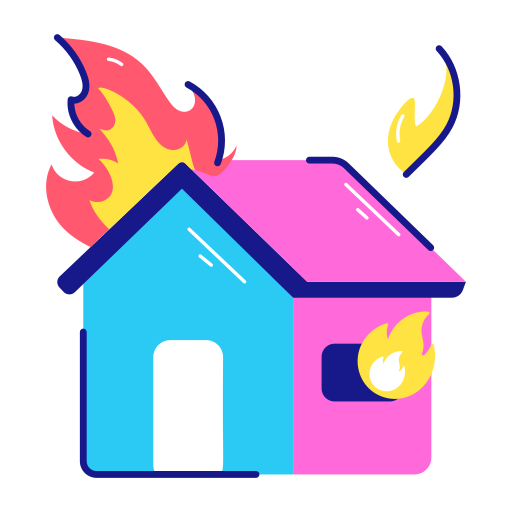 haus in flammen kostenlos Sticker haus in flammen kostenlos Sticker