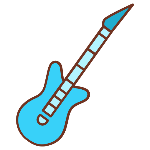 guitarra electrica icono gratis