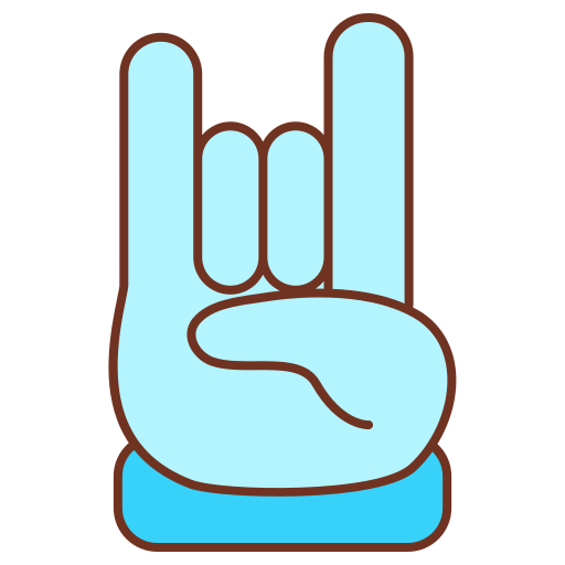 metal pesado icono gratis