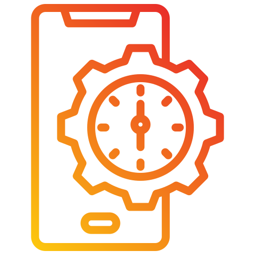gestión del tiempo icono gratis