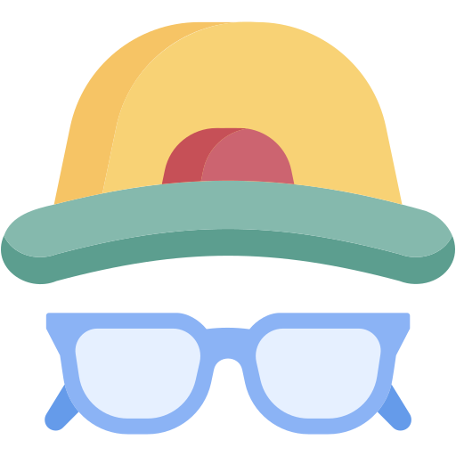 sombrero y gafas icono gratis