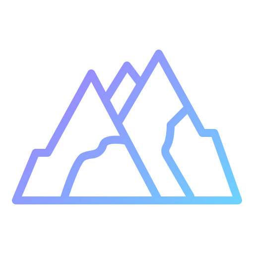 Mountain Generic gradient outline icon