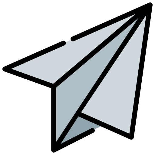 avion de papel icono gratis