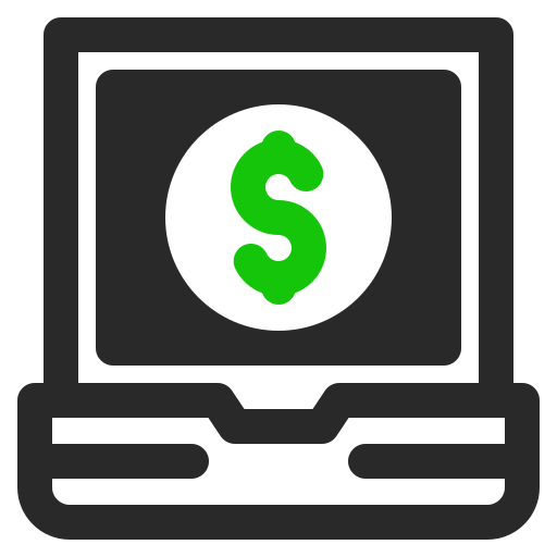 tecnología financiera icono gratis