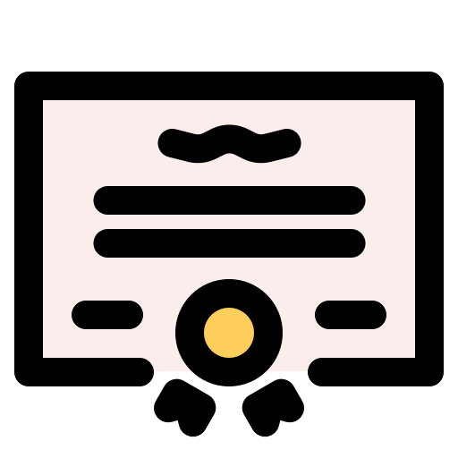 certificado icono gratis