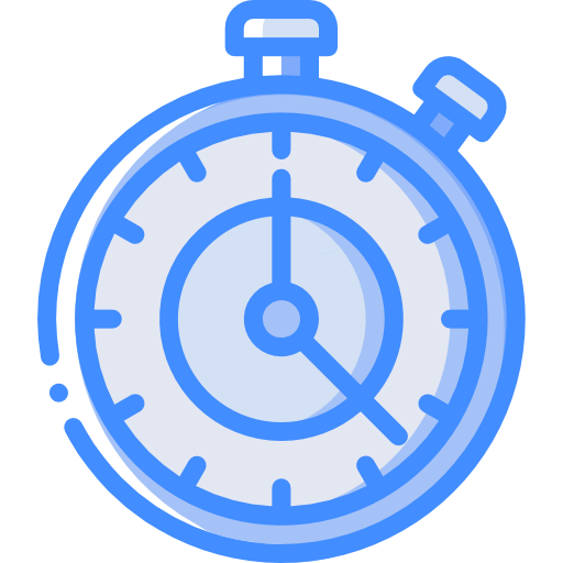 Stopwatch Basic Miscellany Blue icon