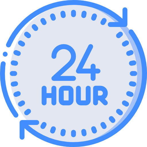 24 horas icono gratis