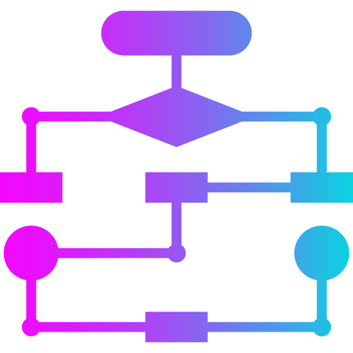 diagrama de flujo icono gratis