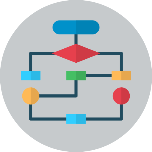 diagrama de flujo icono gratis