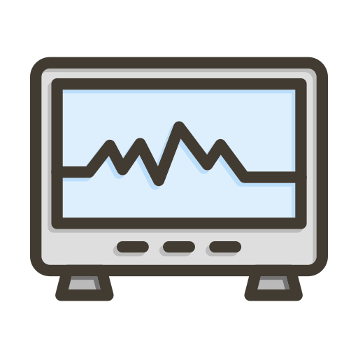 máquina de electrocardiograma icono gratis