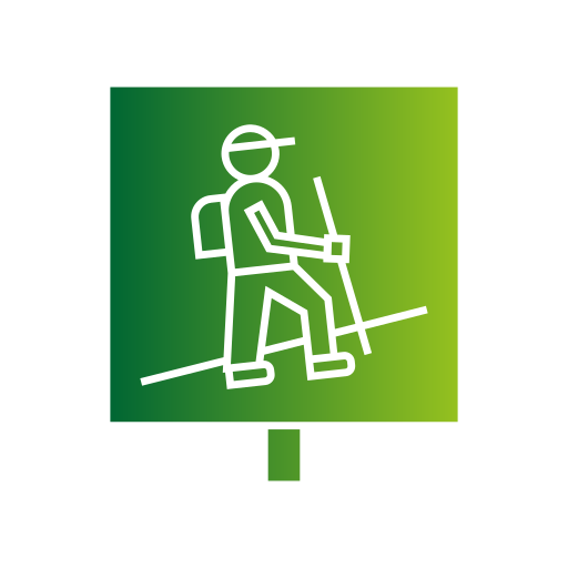 Пеший туризм бесплатно иконка