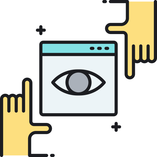 visión icono gratis