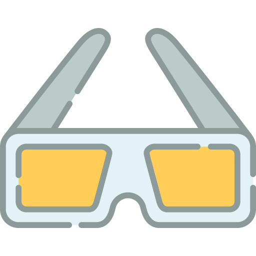 gafas 3d icono gratis