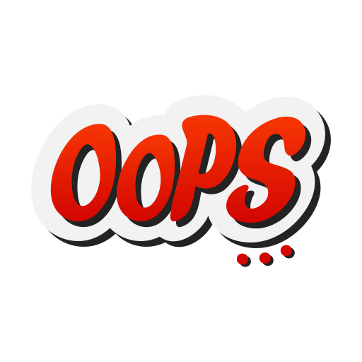Oops Stickers - Free social media Stickers