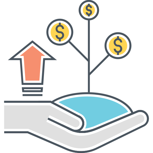 ganancia icono gratis