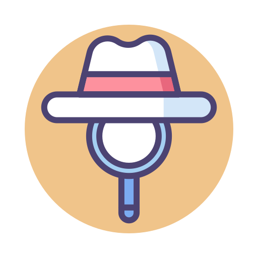 sombrero blanco seo icono gratis