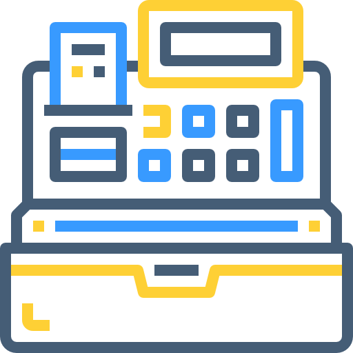 caja registradora icono gratis