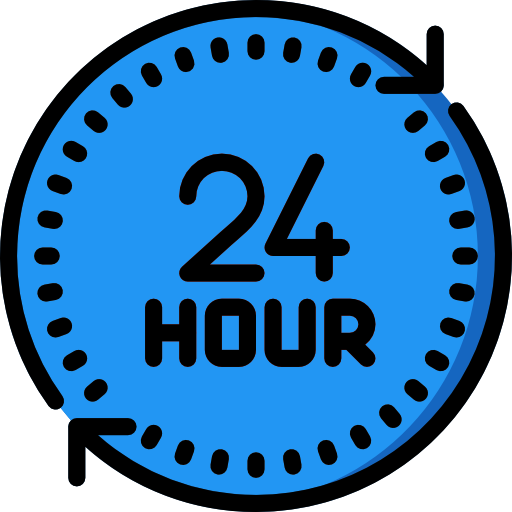 24 horas icono gratis