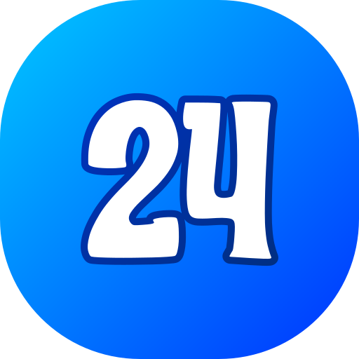 número 24 icono gratis