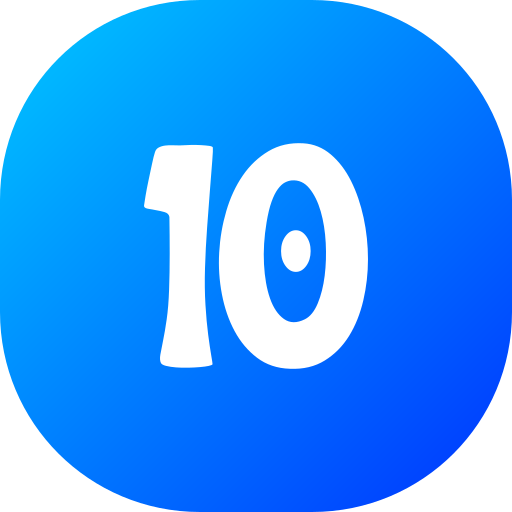 Number 10 free icon Number 10 free icon