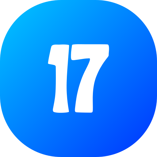 Number 17 free icon