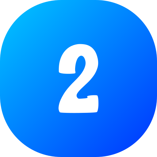 Number 2 free icon