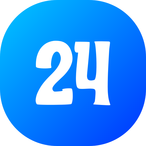 Number 24 free icon Number 24 free icon