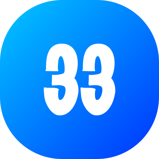 Number 33 PNG Transparent Images Free Download