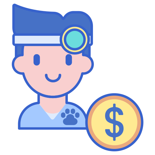 precios veterinarios icono gratis