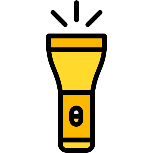 flashlight flat icon
