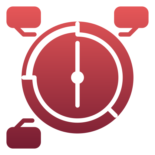 gestión del tiempo icono gratis