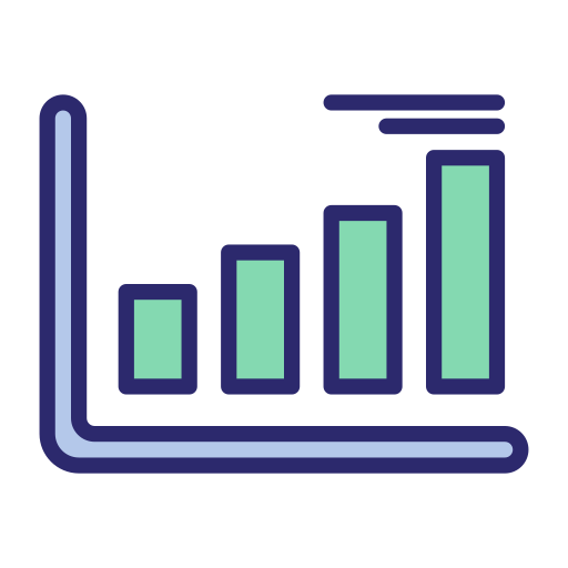 gráfico de barras icono gratis