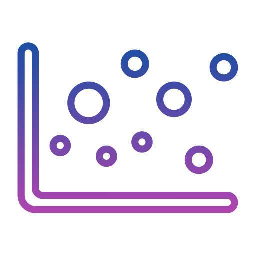 gráfico de dispersión icono gratis